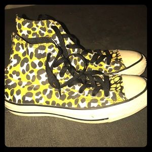 Converse shoes/ leopard print
